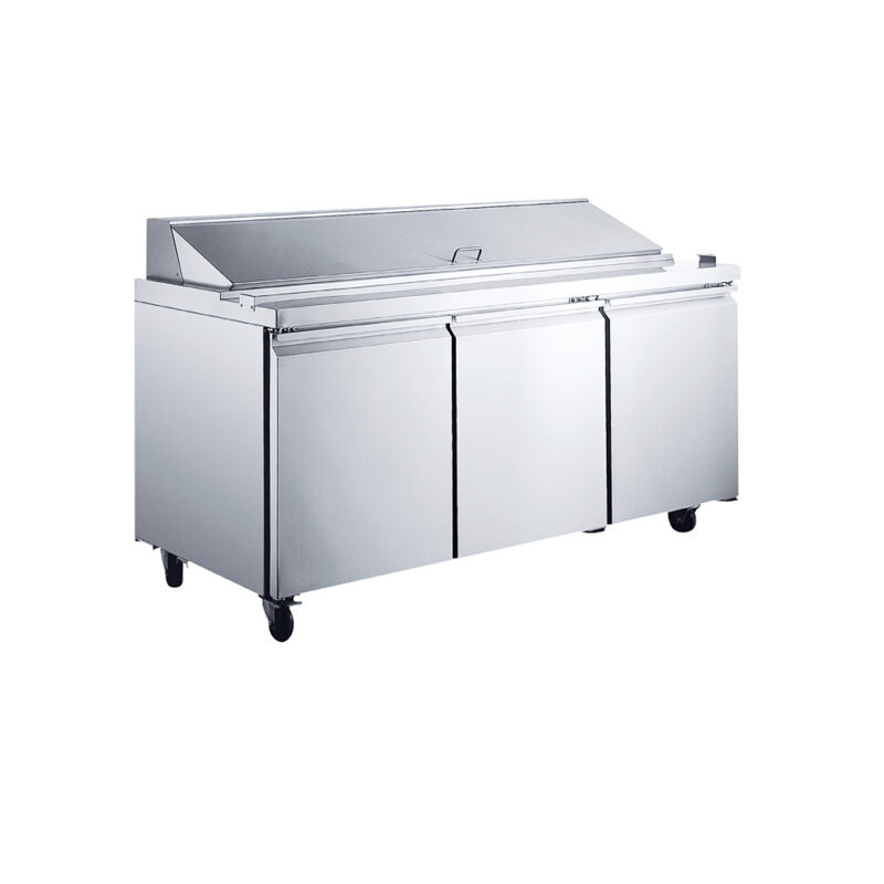 Commercial Fan Cooling Salad Prep Counter Refrigerator Series (GN 1/3 × 3–9) - 图片 3