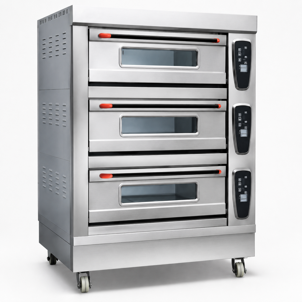 HYL-CK-BK-K04 Economy Three-Deck Nine-Tray Electric Baking Oven