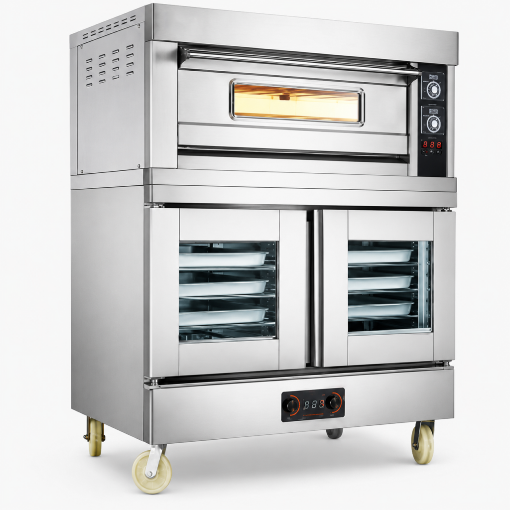 HYL-CK-BK-KXF01 Economy Full-Steel Digital Deck Oven with Proofer Cabinet