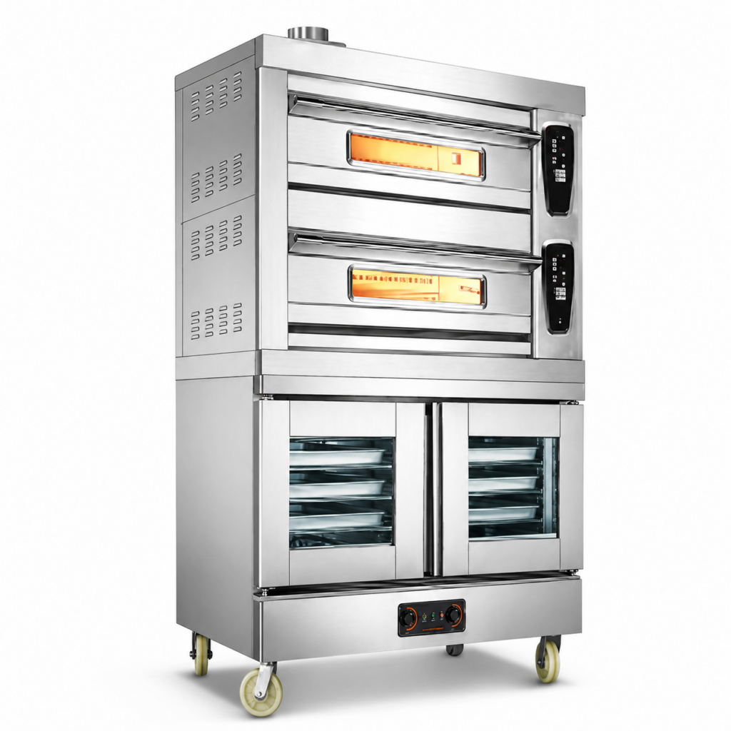 HYL-CK-BK-KXF02 Economy Full-Steel Digital Deck Oven with Proofer Cabinet