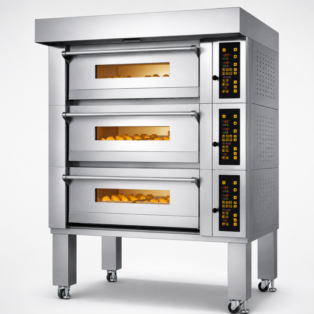 HYL-CK-BK-RF03 Mid-Range Three-Deck Electric Deck Oven