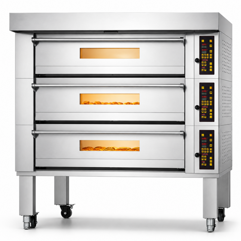 HYL-CK-BK-RF04 Mid-Range Three-Deck Electric Deck Oven