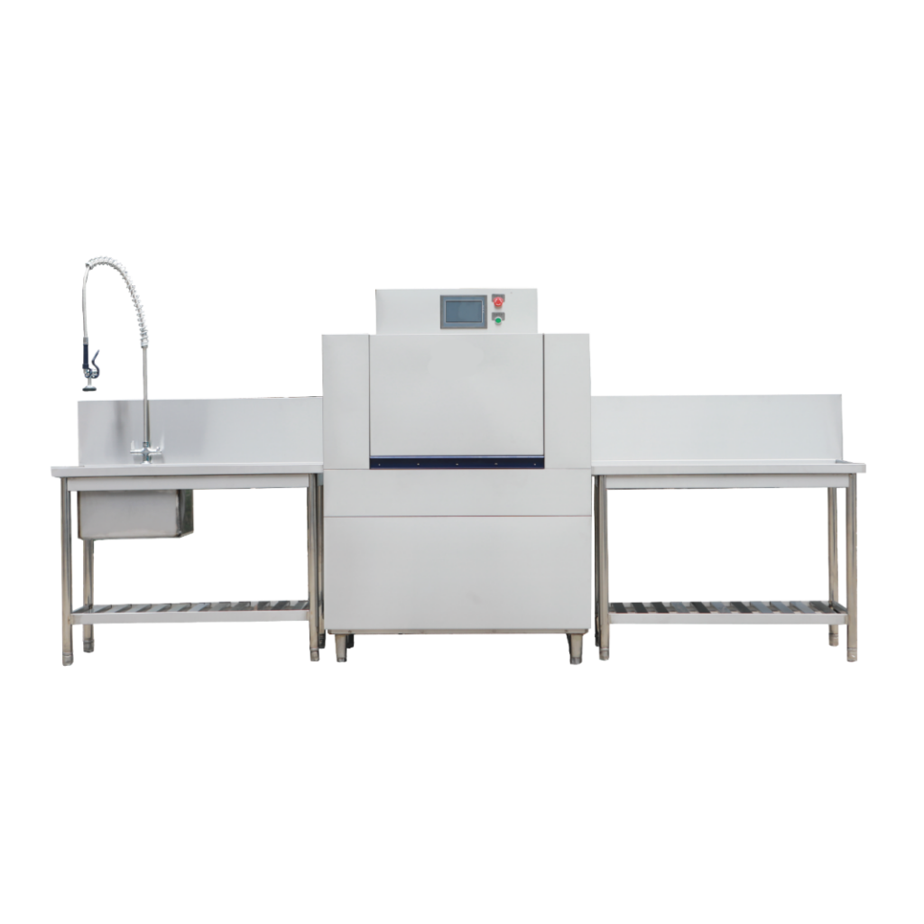 HYL-CK-DW-600B Conveyor Dishwasher Pre-Heated Inlet