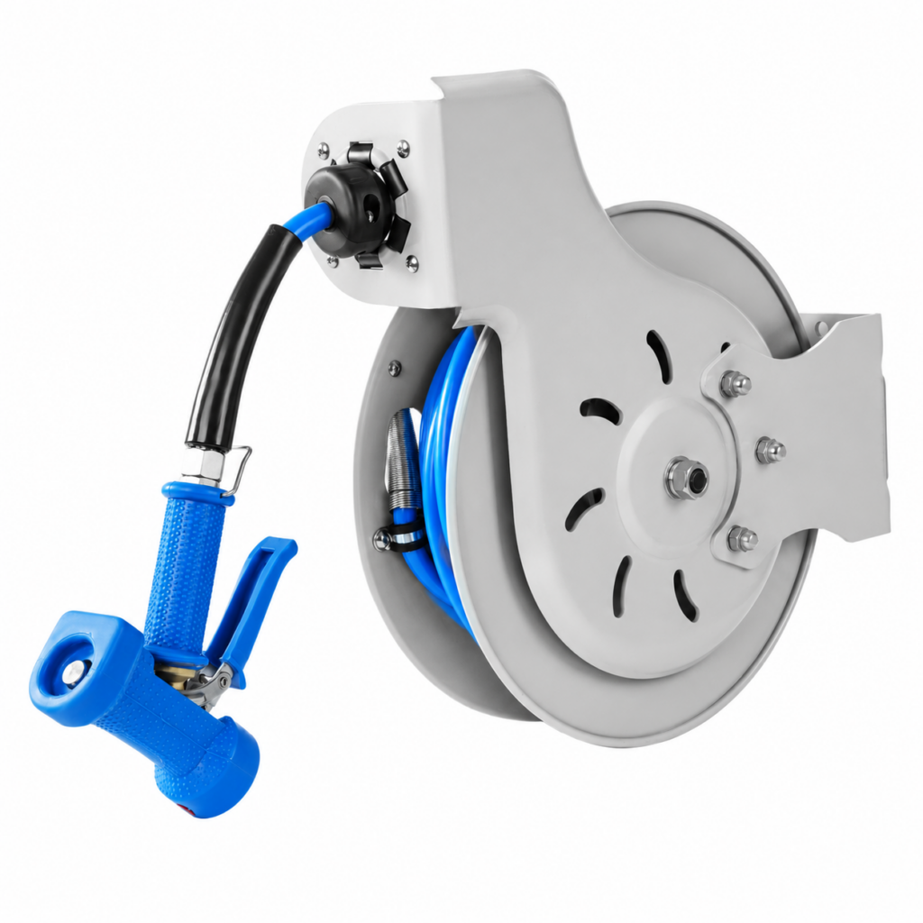 HYL-CK-FT-XD04 Hotel Open Floor Washdown Hose Reel 10 m
