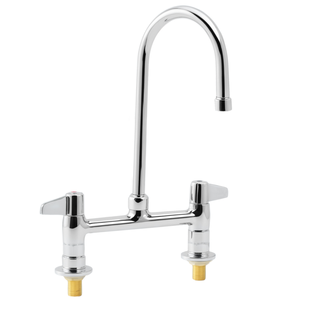 HYL-CK-FT-XP07 Deck-Mount Dual-Hole Dual-Temperature Swing Faucet 8 inch Centers