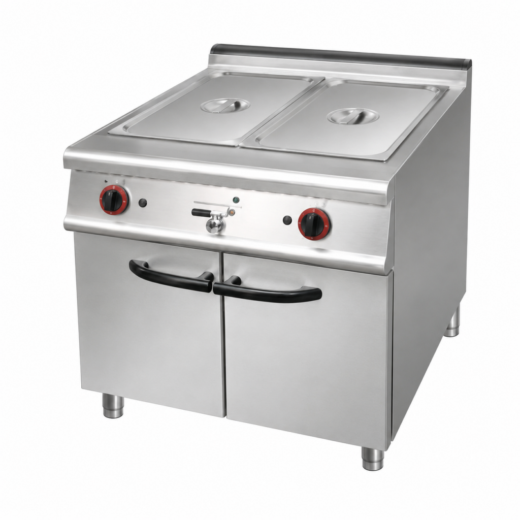 HYL-CK-WR-BWC02 Double-Tank Electric Bain Marie Warmer with Storage Cabinet