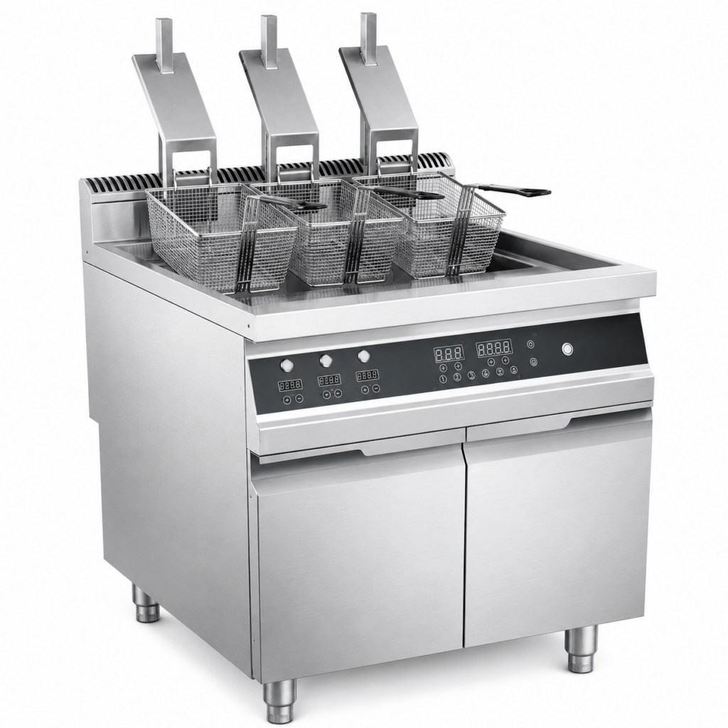 HYL-CK-WR-GZL18 Double-Tank Induction Lifting Fryer