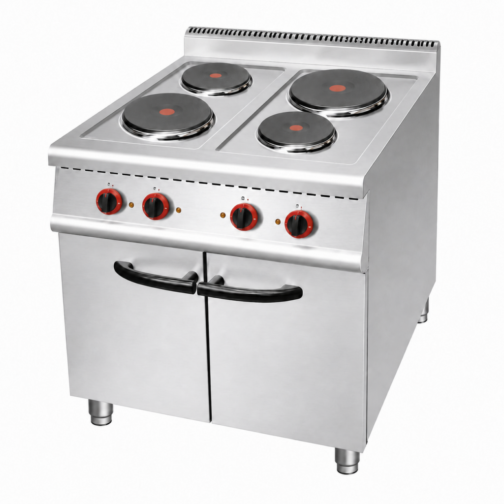 HYL-CK-WR-PTL02 Electric Four-Burner Hot Plate Range with Storage Cabinet