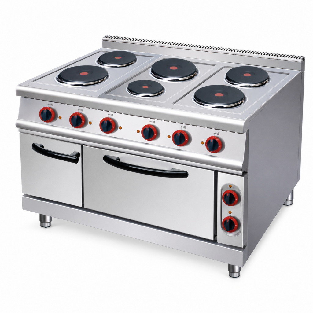 HYL-CK-WR-PTL10 Electric Six-Burner Hot Plate Range with Under Oven