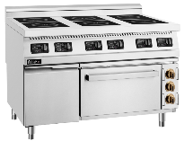HYL-CK-WR-PTL21 Induction Six-Zone Hot Plate Range with Under Oven