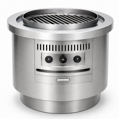 Round Barbecue Grill Series (Electric, Gas, Charcoal)
