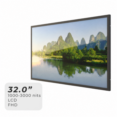32-Inch Outdoor Integration High-Brightness LCD Module (1000–3000 Nits, Edge-Lit / Direct-Lit)