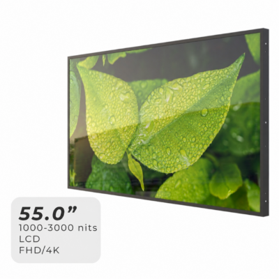 55.0″ Outdoor Integration High-Brightness LCD Module (1000–3000 Nits, FHD / 4K)
