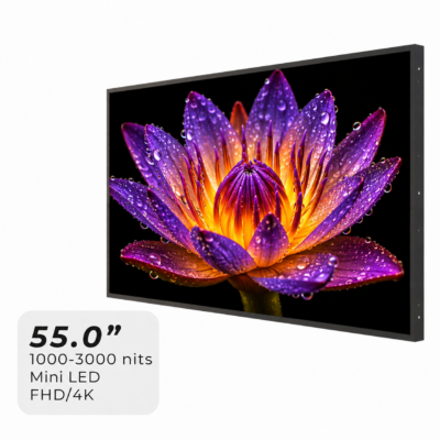 55.0″ Outdoor Dynamic-Backlight High-Brightness LCD Module (1000-3000 Nits, FHD / 4K)