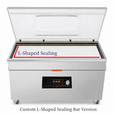 Commercial L-Shaped Sealing Bar Food Vacuum Packaging Machine (1050 × 640 mm Chamber)